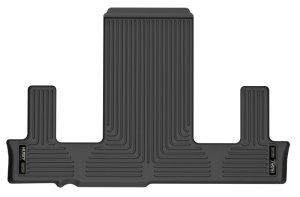 GMC Yukon Floor Mats - Rear - Husky Liners - WeatherBeater Series - Black - `21-`23